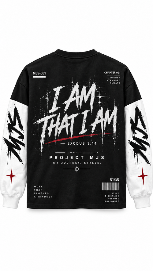 I Am That I Am long sleeve back
