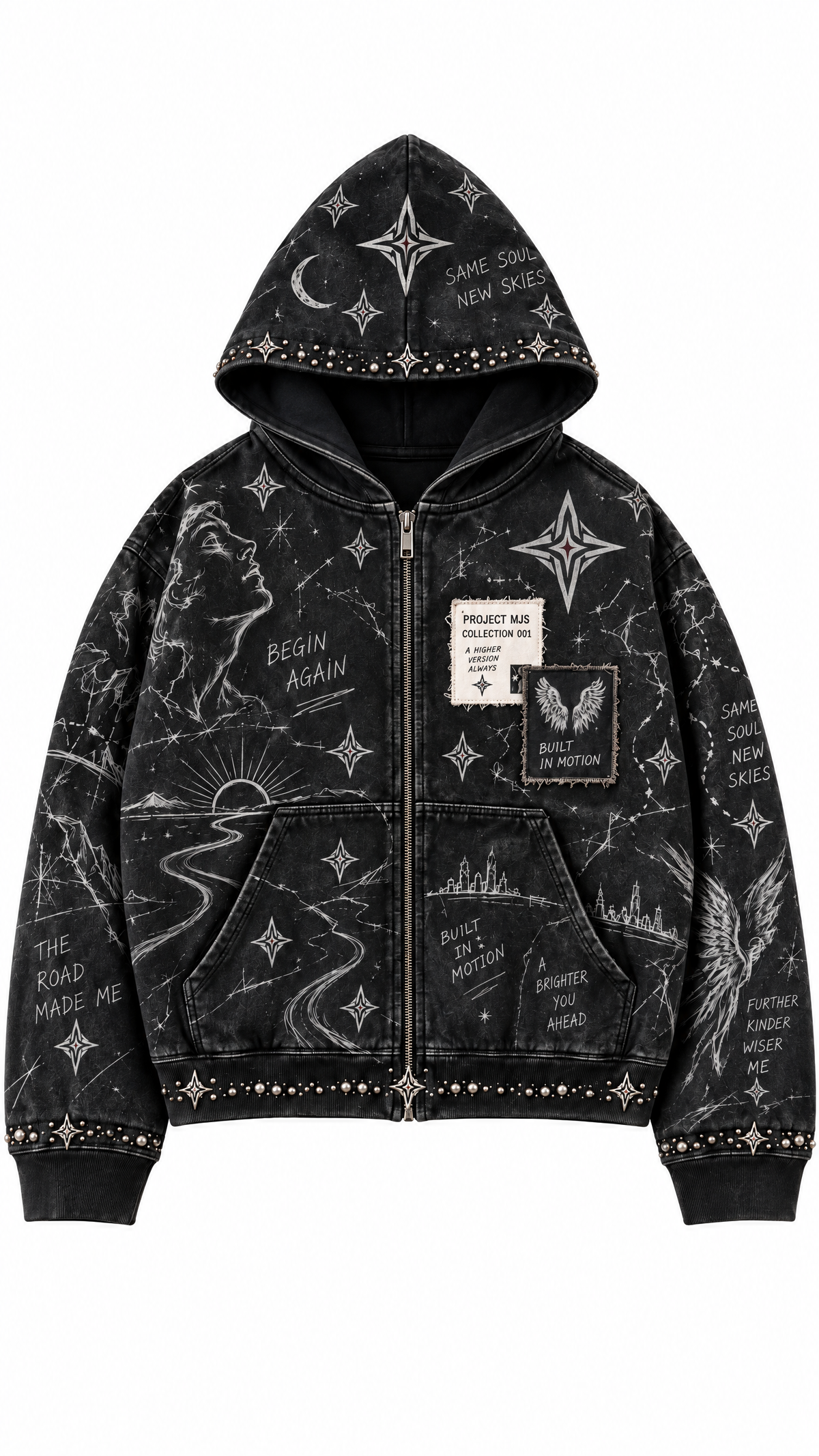 PROJECT MJS RHINESTONE HOODIE