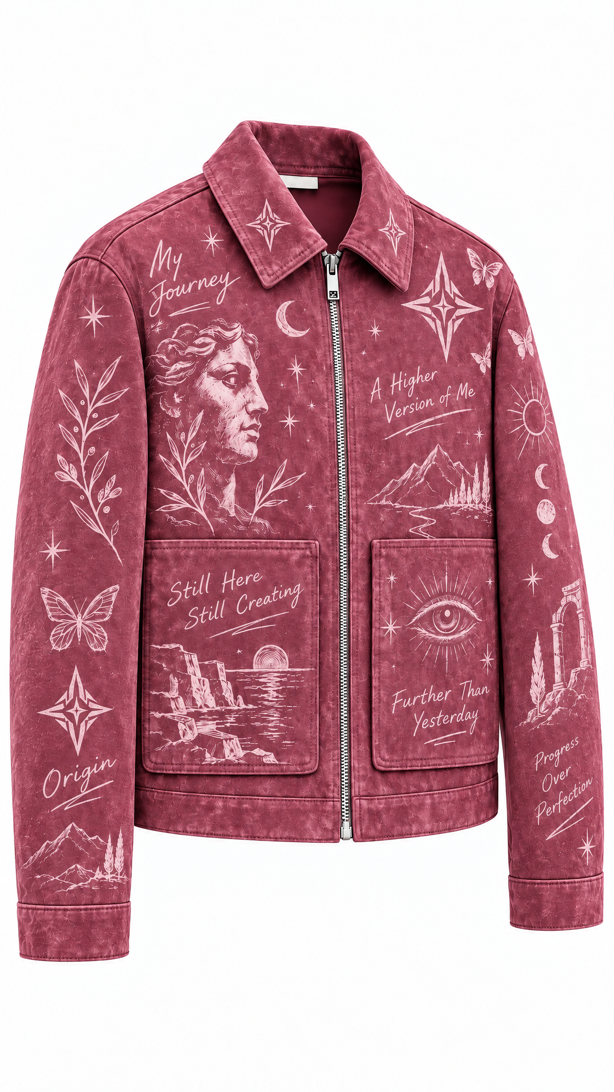 Project MJS Suede Jacket front-left three-quarter view