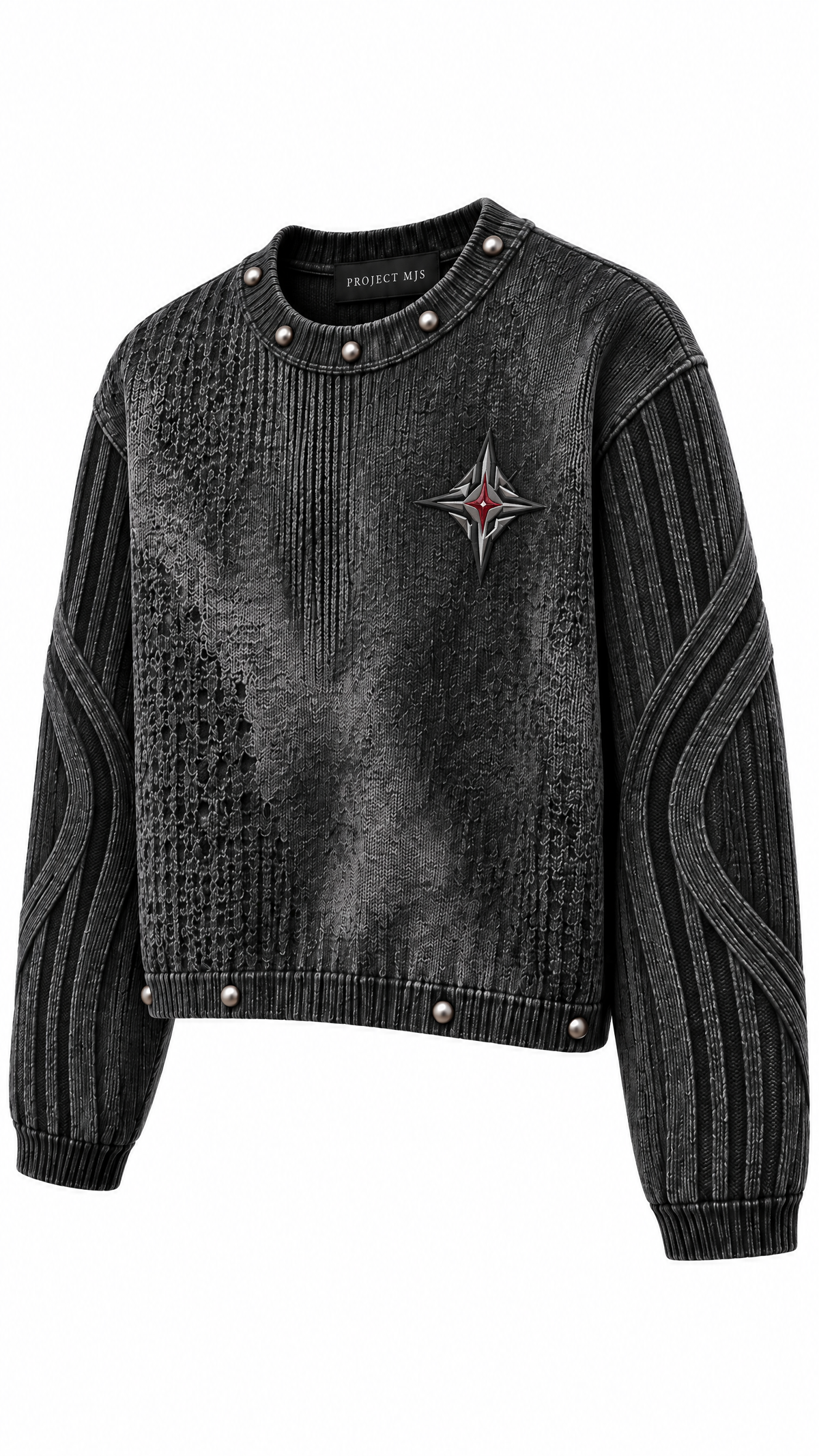 Project MJS Textured Knit three-quarter view