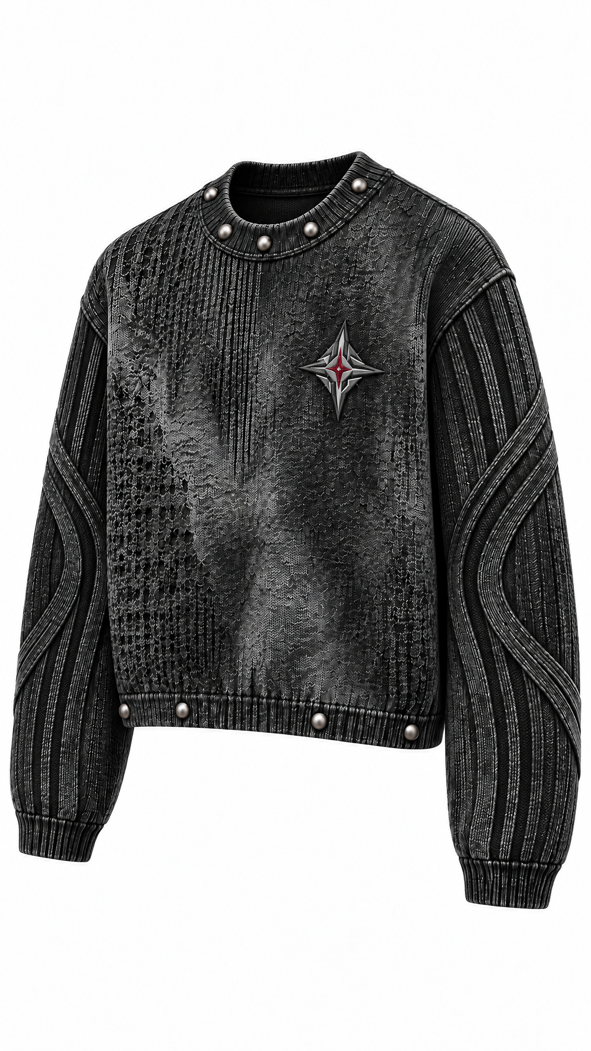Project MJS Textured Knit front-right three-quarter view